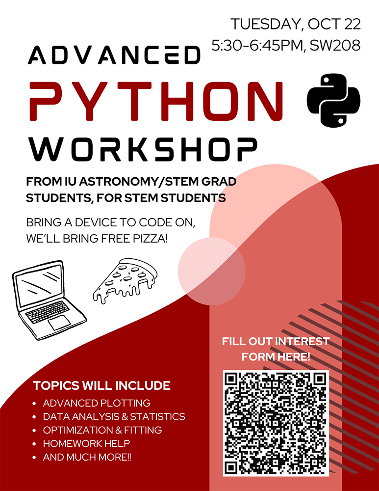 Fall 2024 Advanced Python Departmental News News & Events