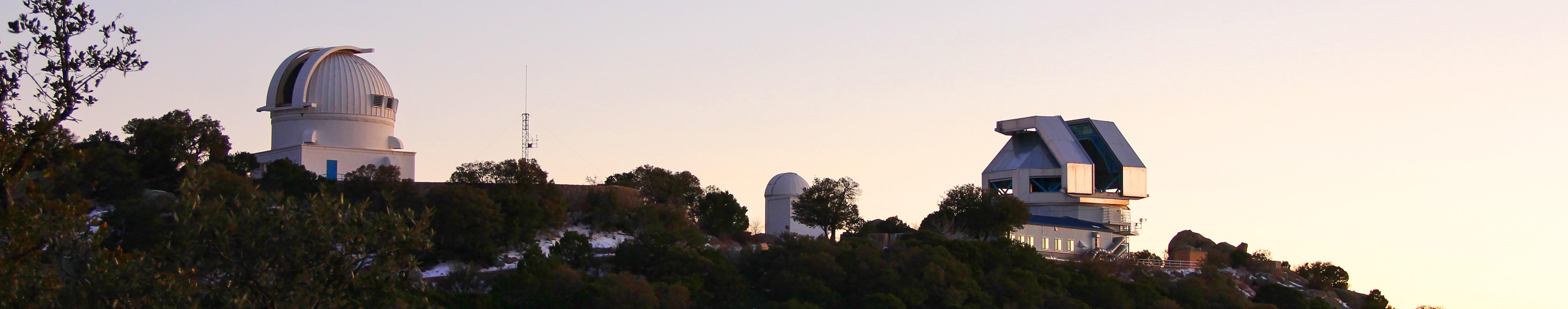 The WIYN 0.9-meter and 3.5-meter telescopes at dusk, Kitt Peak National Observatory.
Credit: P. Marenfeld & NOIRLab/NSF/AURA/