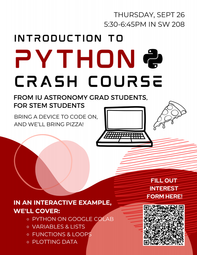 3rd Annual Python Crash Course Flyer