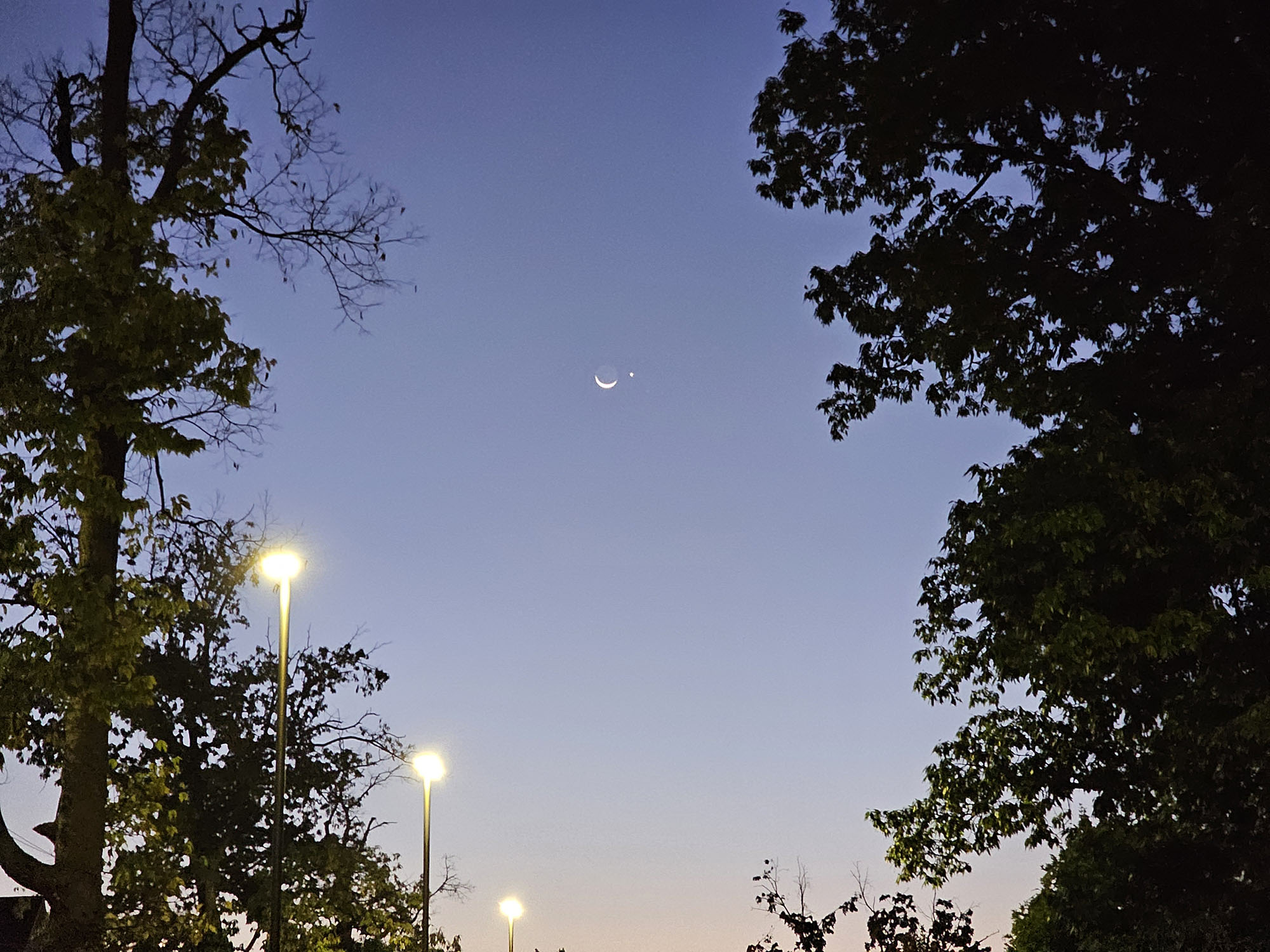 Moon and Venus